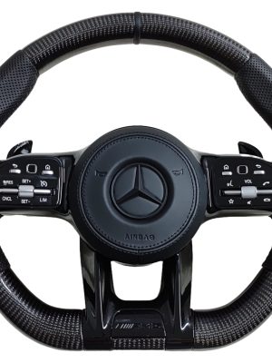 Mercedes Benz carbon fiber steering wheel black