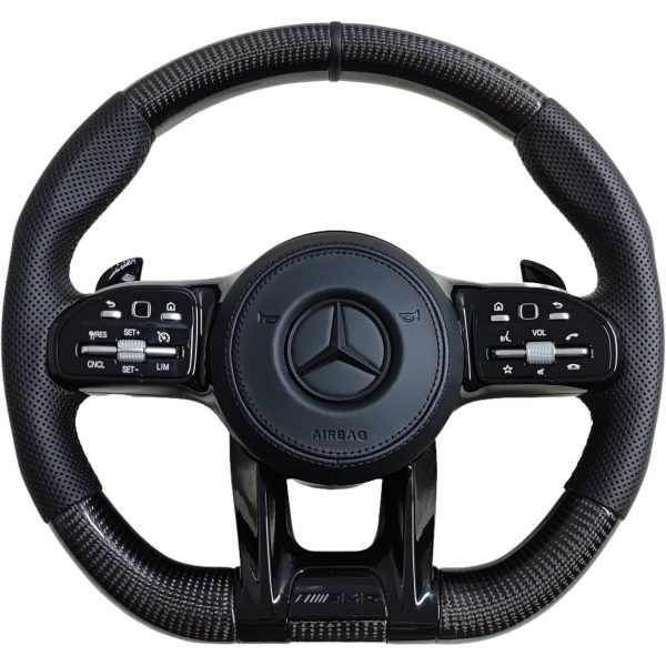 Mercedes Benz carbon fiber steering wheel black